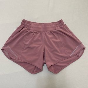 Velvet Dust Hotty Hot Lululemon Shorts 4 Inch Low Rise